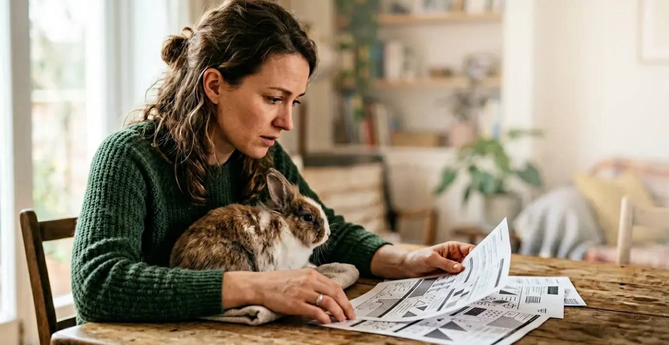 Propriétaire contemplant les défis de l'assurance pour nouveaux animaux de compagnie