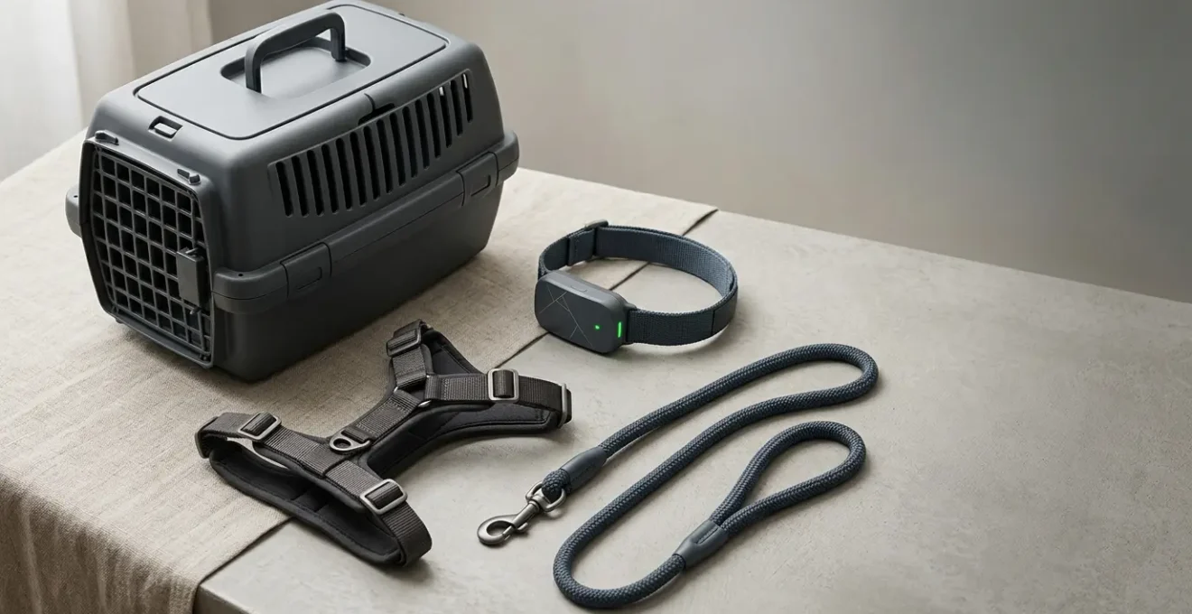Équipement de transport et accessoires GPS pour animaux protégés par une assurance contre le vol