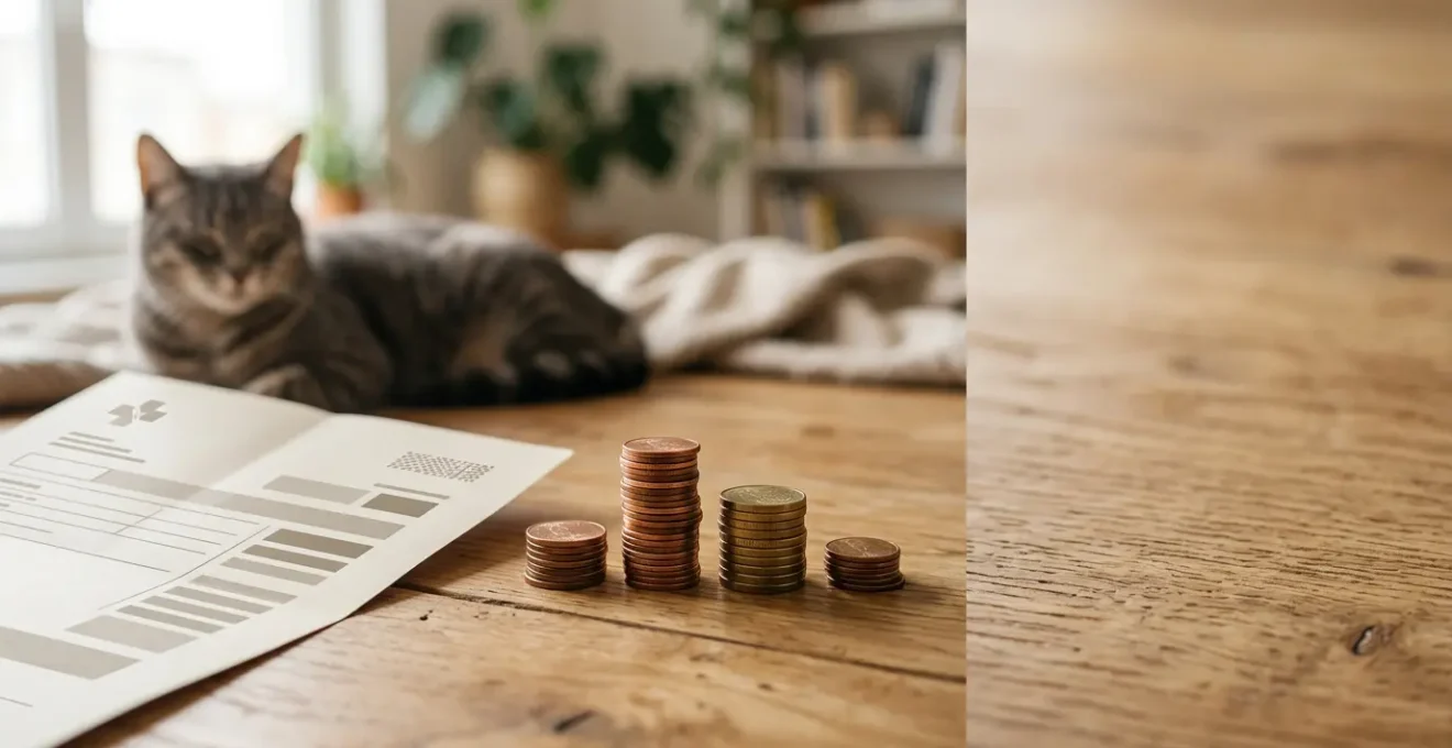 Représentation conceptuelle de l'analyse financière d'une assurance tous risques pour animaux avec calculs budgétaires